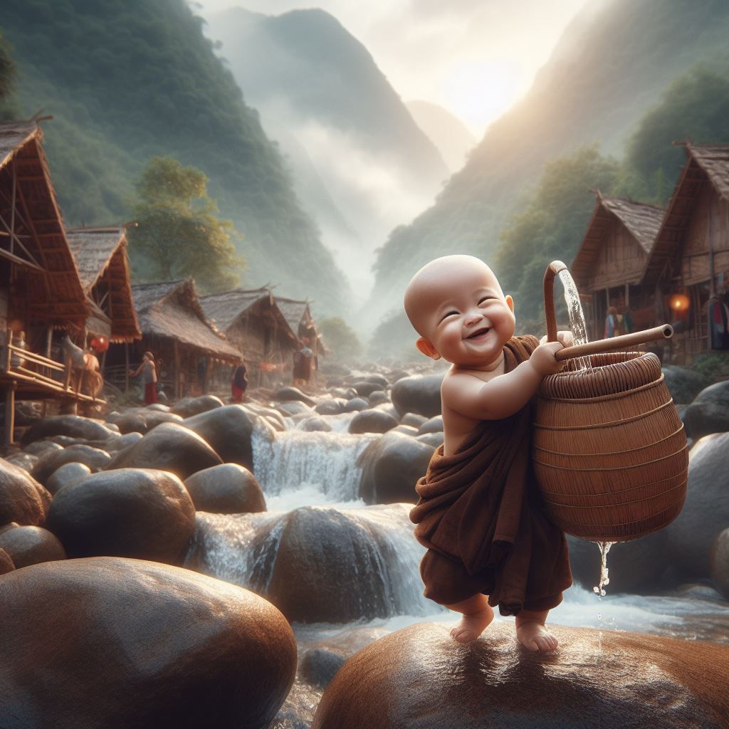 Thien Yeu is proud to gather water for his village  #2