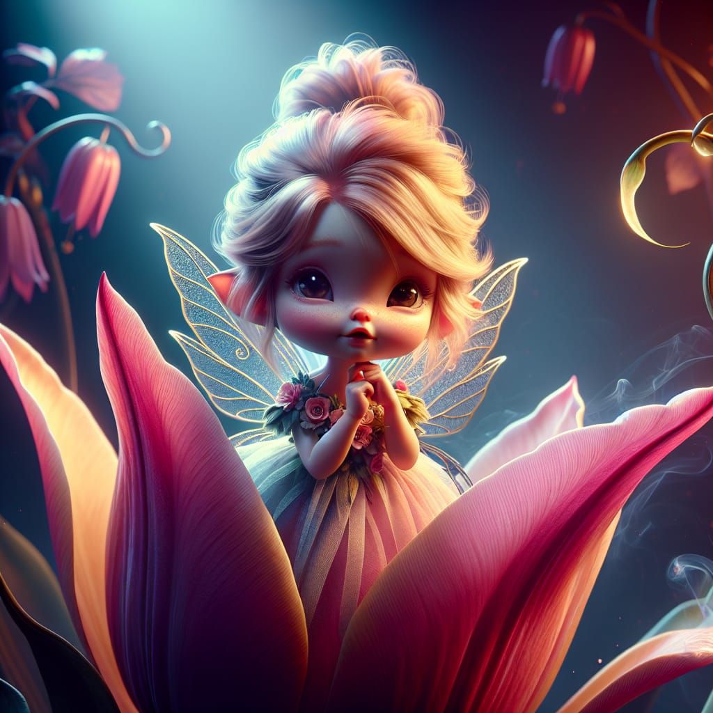 Tulip Fairy - AI Generated Artwork - NightCafe Creator