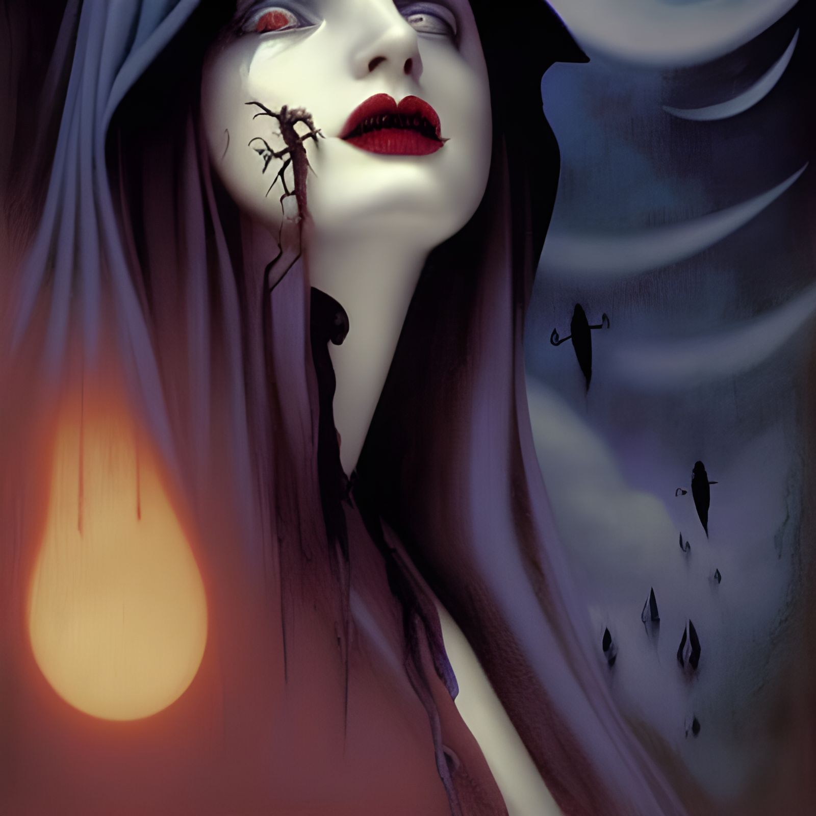 Vampyres Cry gothic art renaissance painting Gerald Brom mys...