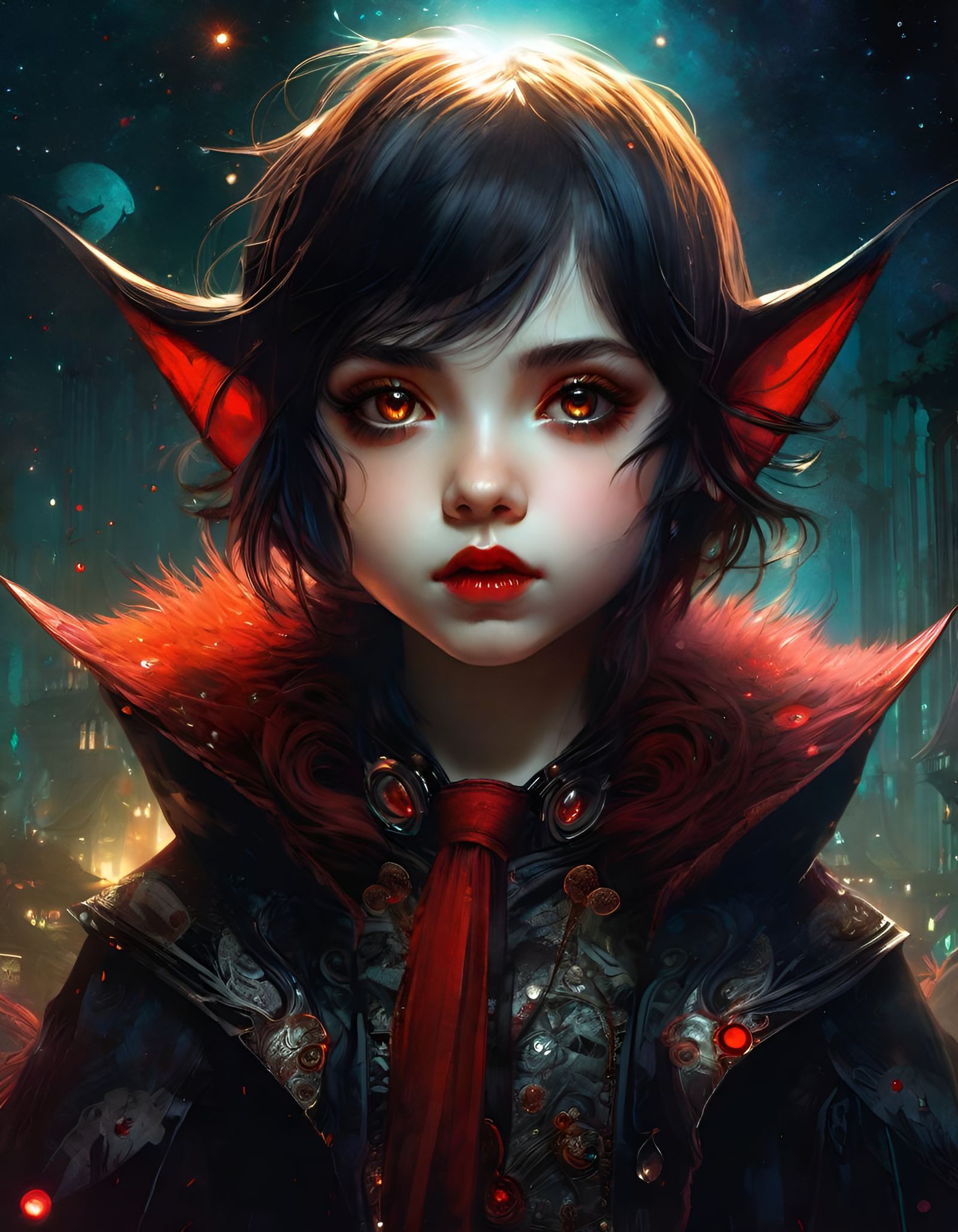 Vampire pixie - AI Generated Artwork - NightCafe Creator