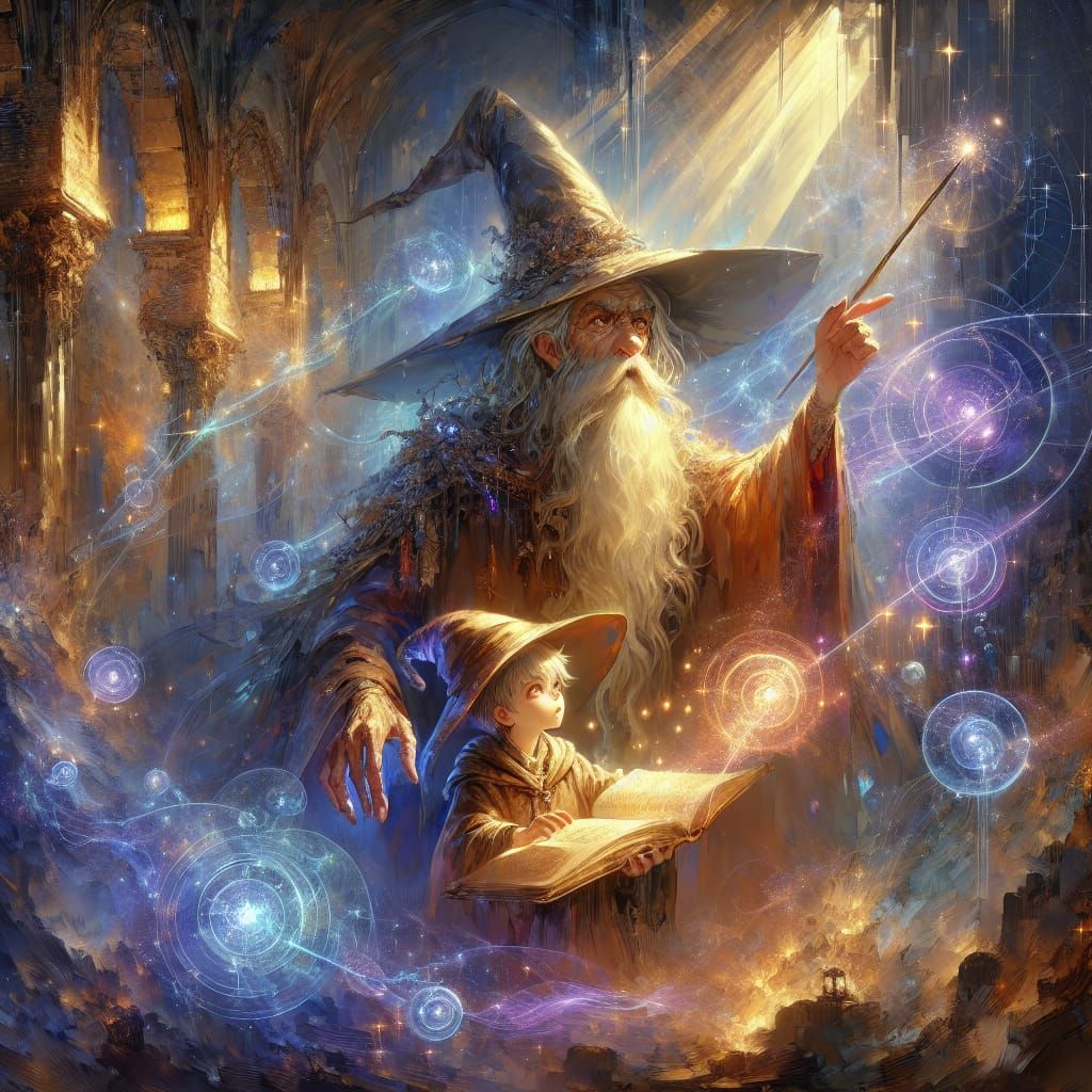 The Wizard's Apprentice  by @Gazelli
