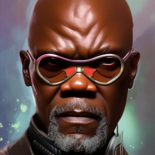 Samuel L. Jackson - AI Generated Artwork - NightCafe Creator