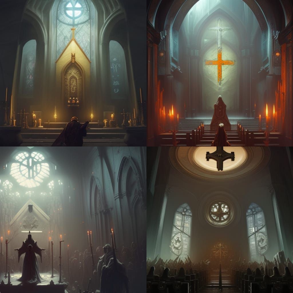 Chapel, runes, symbols