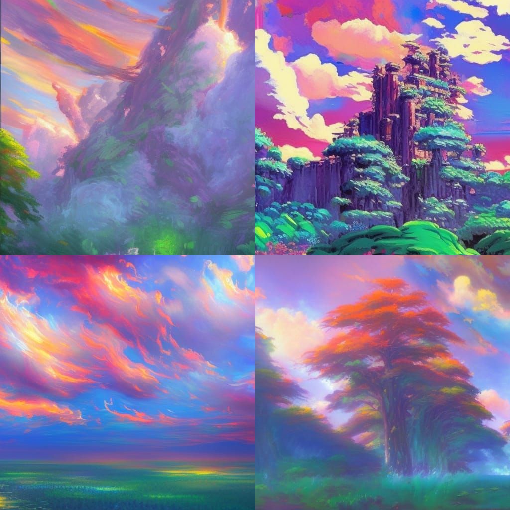 Studio Ghibli, Anime Key Visual, by Makoto Shinkai, Deep Color