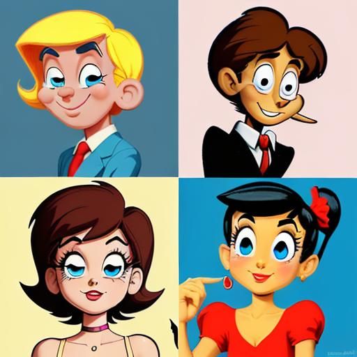 the style of classic cartoon