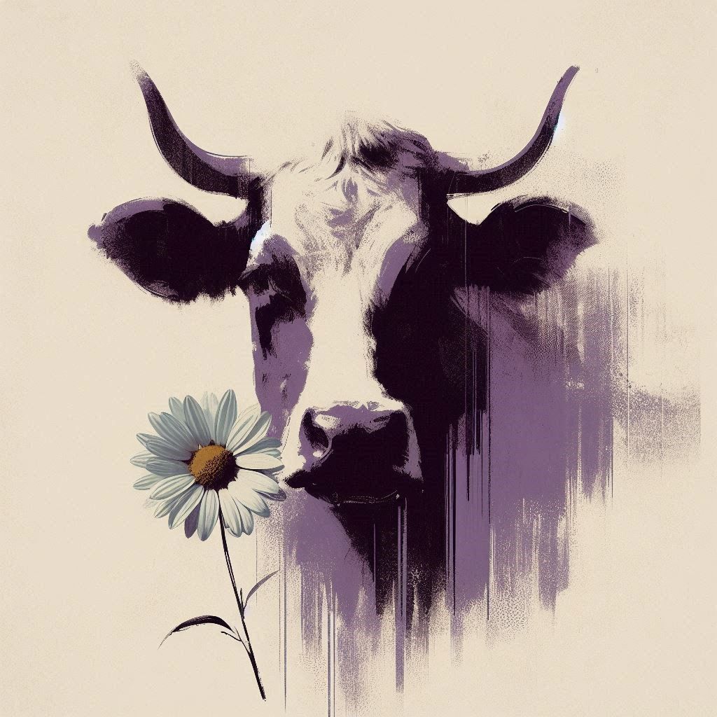 the cow and the daisy