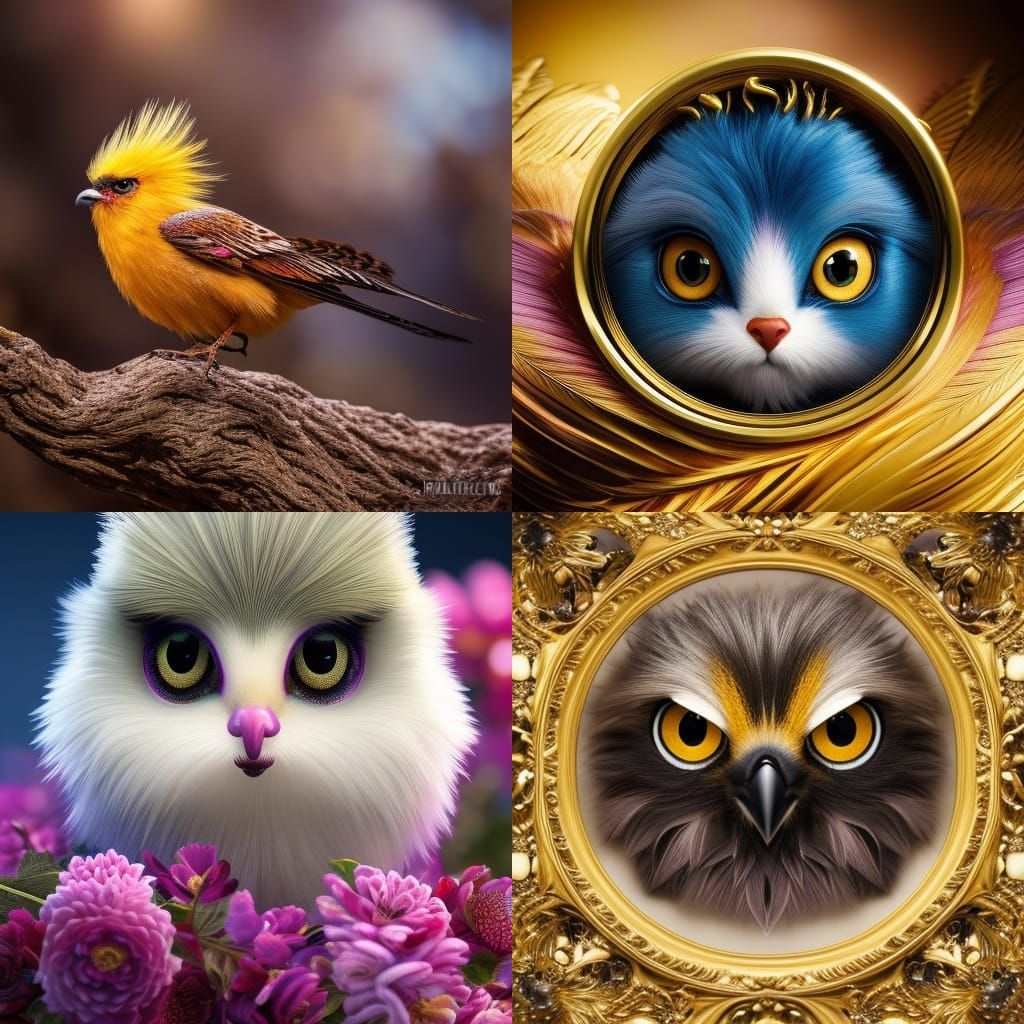 Griffon elegant, Insanely detailed cinematic photographic re...