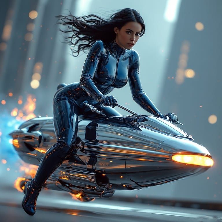Hoverbike Babe