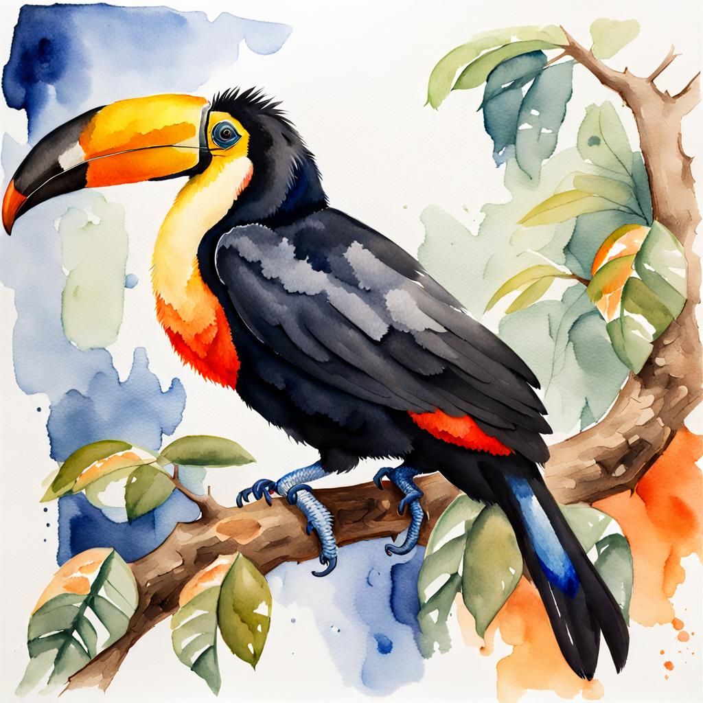 A large and impressive toucan