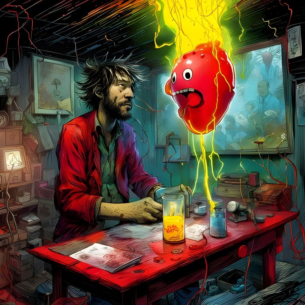 The Electric Koolaid Acid Test AI Generated Artwork NightCafe Creator