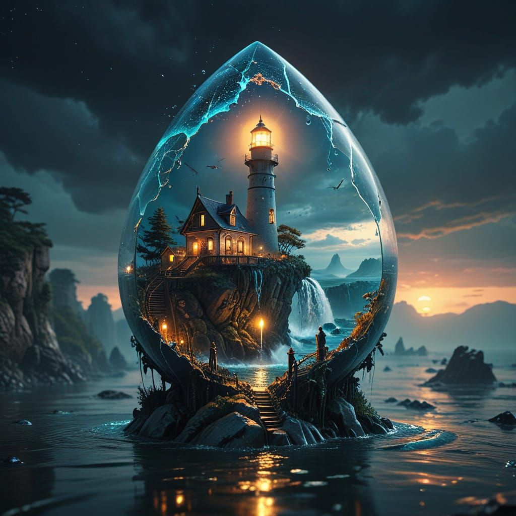 fantasy drop lighthouse  by @Keyser_Soeze