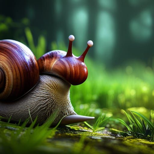 Snails 3D Game Cinematic Feel, Epic 3D Videogame Graphics, Intricately