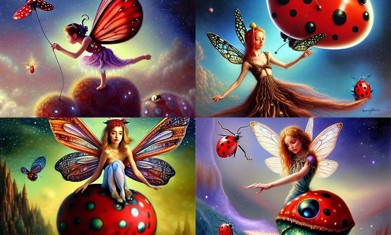 A fairy tale about the ladybugs creation