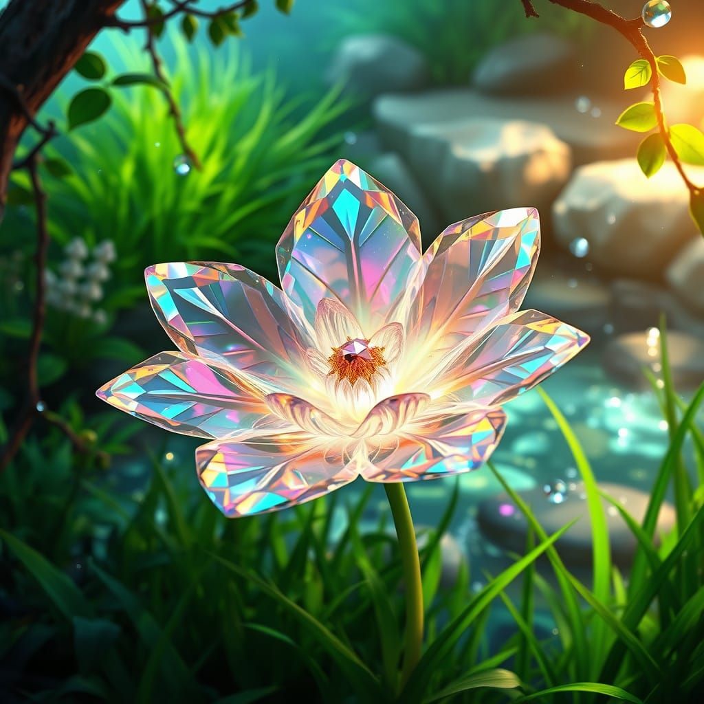 the beautiful glass flower  by @Kristine