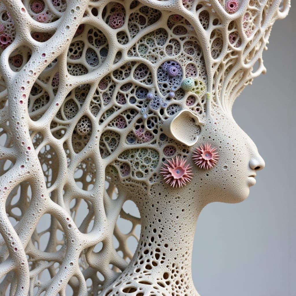 <lora:Complexity Wash:1.0> CREATE EXTREMELY DIVERGENT UNIQUE 3D ART SCULPTURES WITH EVERY GENERATION; RAKU MASTERPIECES OF EXQUISITE BEAUTY ...
