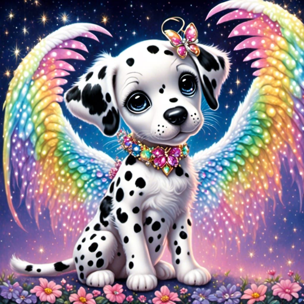 Dalmatian Fairy <lora:Fairy Animals:1.0> 