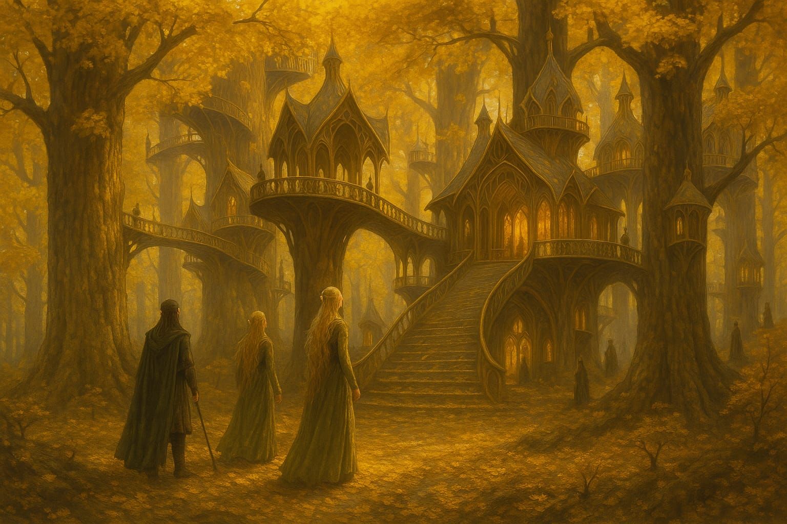 The Evergold Realm of Lothlórien