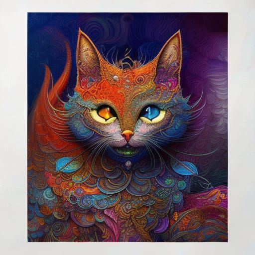 elven cat - AI Generated Artwork - NightCafe Creator