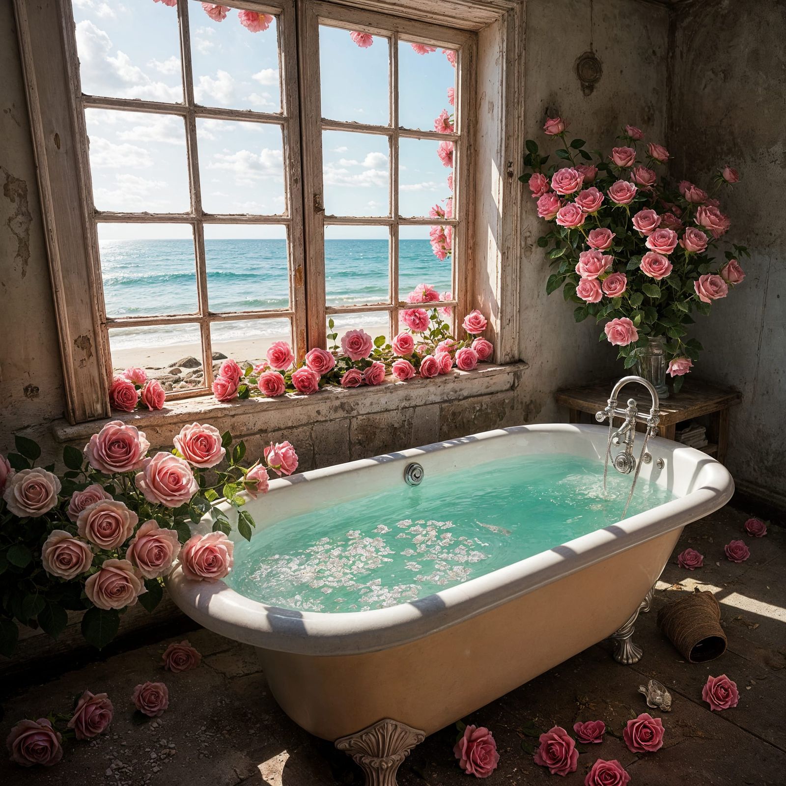 Spring bathroom
