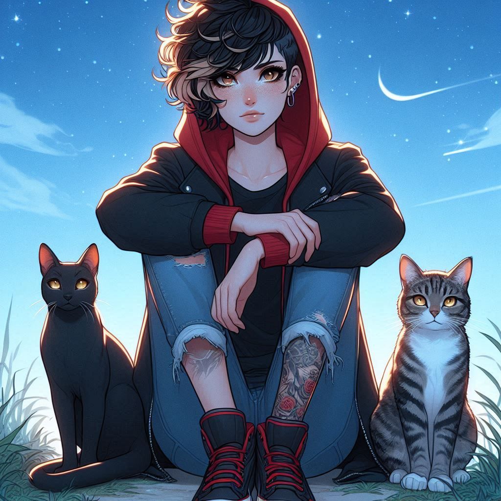 CxK/CxK Inspired with her cats Zaide and Tiki