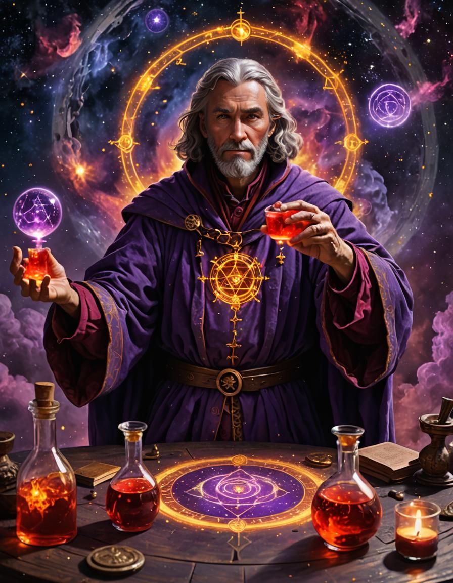 Alchemical Revelation: Unraveling the Secret of the Universe   by @AdvanceBegginerAIGenerator