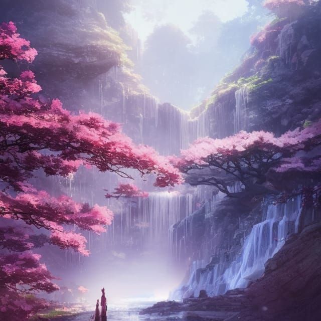 Under the blossoming trees undefined