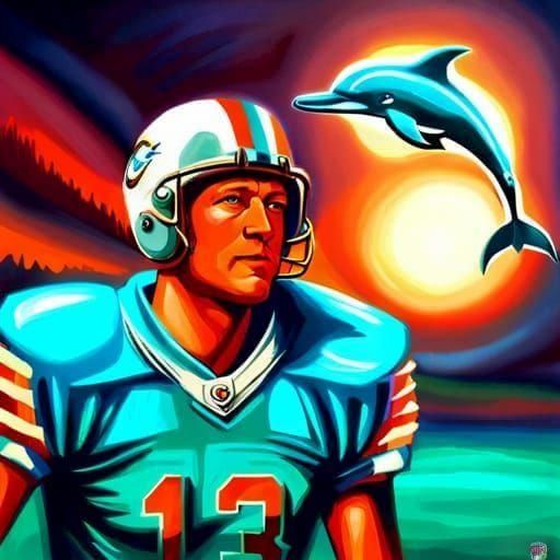 Dan Marino #13, Miami Dolphins Football Player - AI Generated Artwork ...