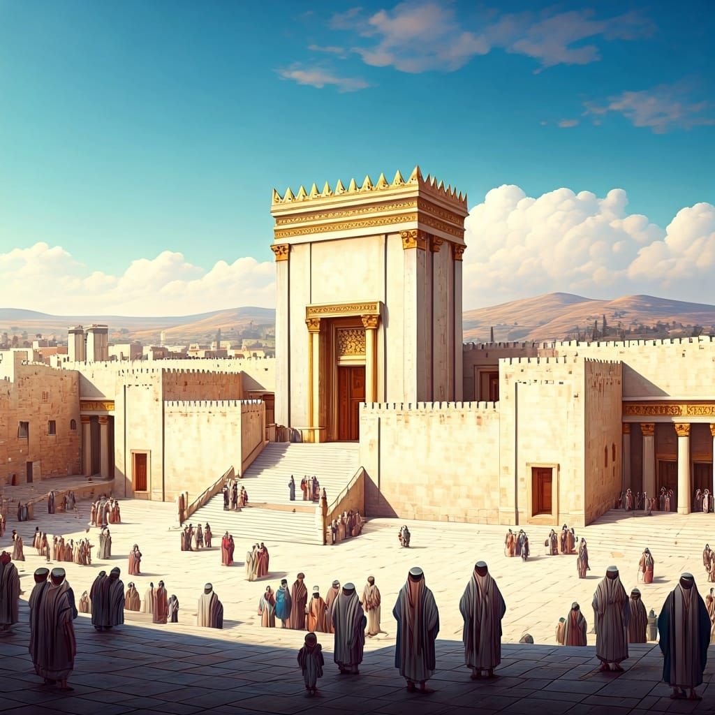 Majestic Second Temple in Jerusalem