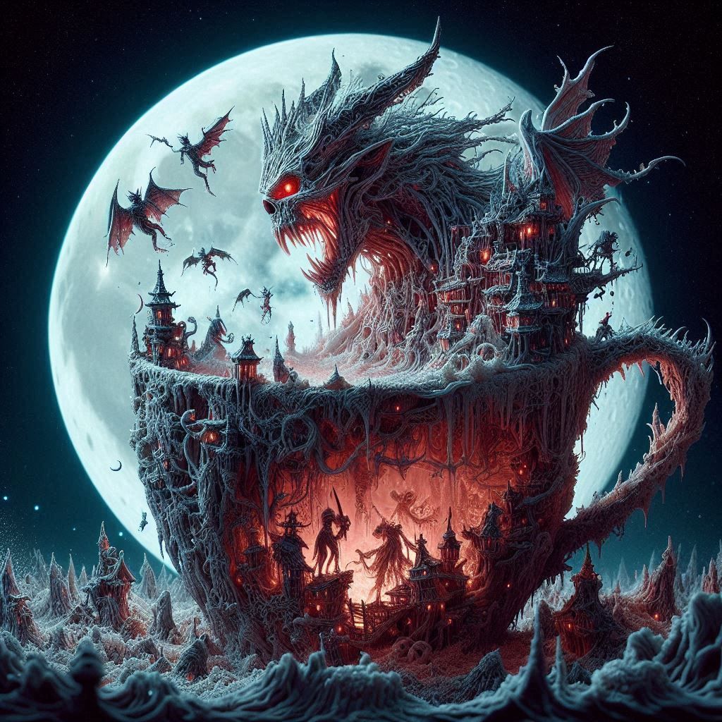 A sip of horror  by @Stare