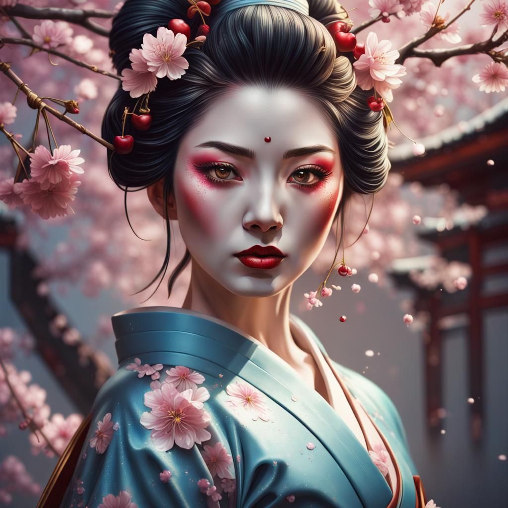 Geisha - AI Generated Artwork - NightCafe Creator