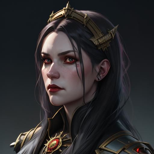 Vampire baroness head and shoulders portrait, 8k resolution ...
