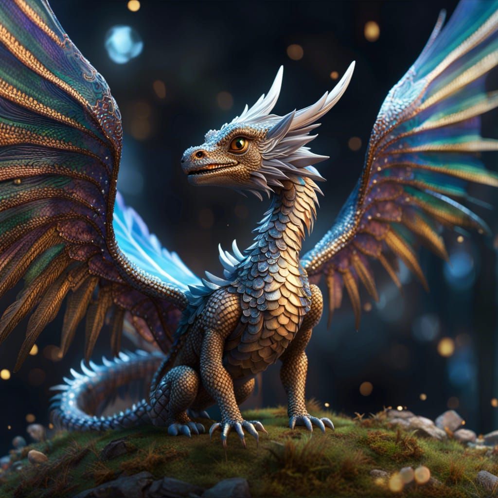 Psychic dragon - AI Generated Artwork - NightCafe Creator