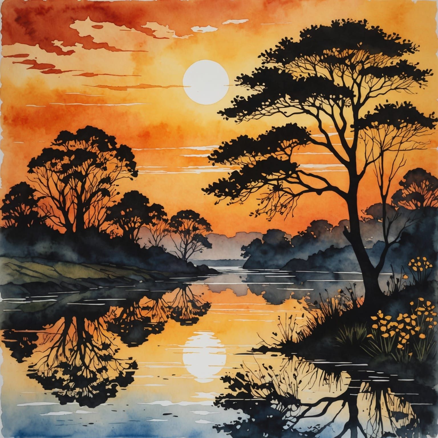 Silhouettes at sunset  by @Orsolya Kiss