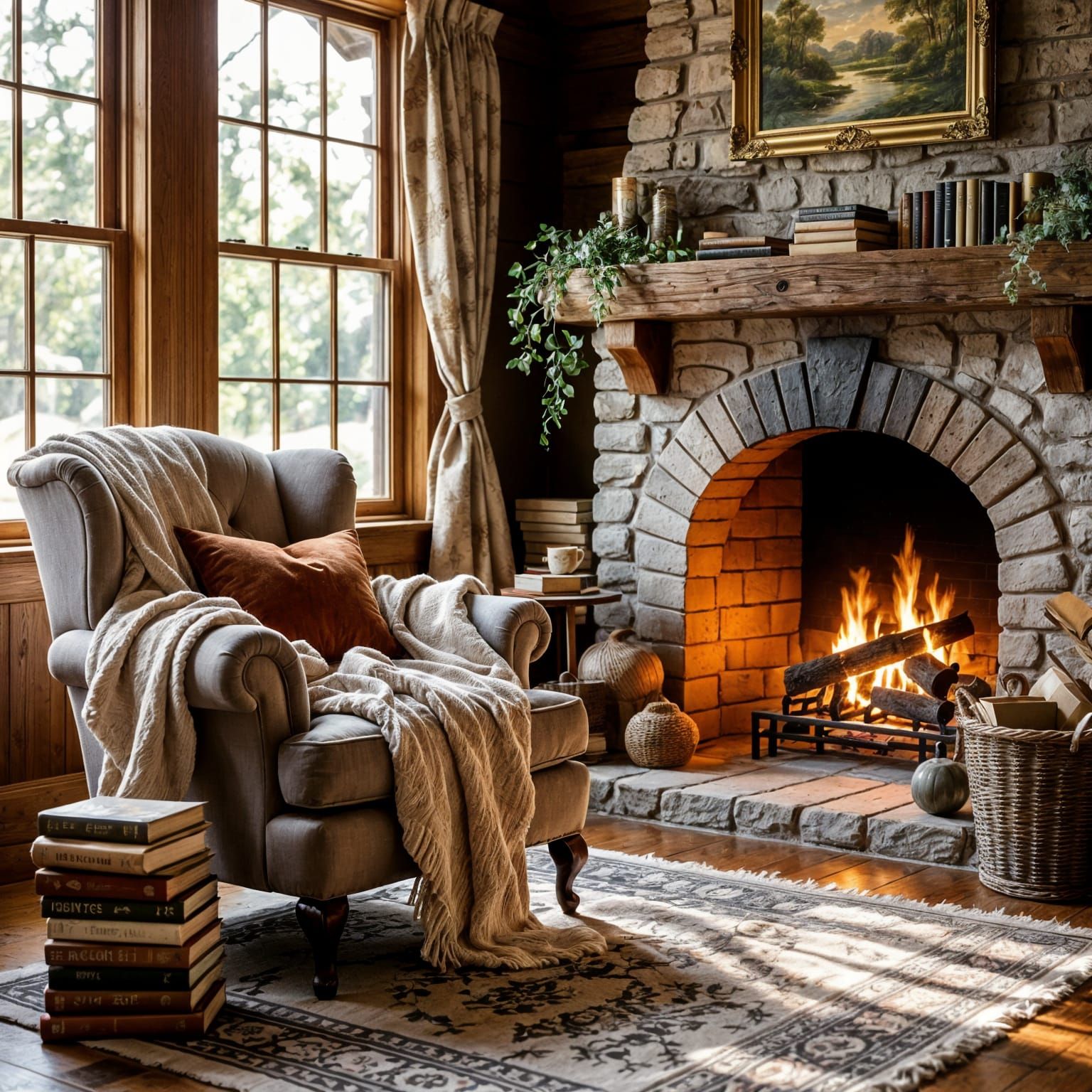 Cozy reading nook  by @snickrs