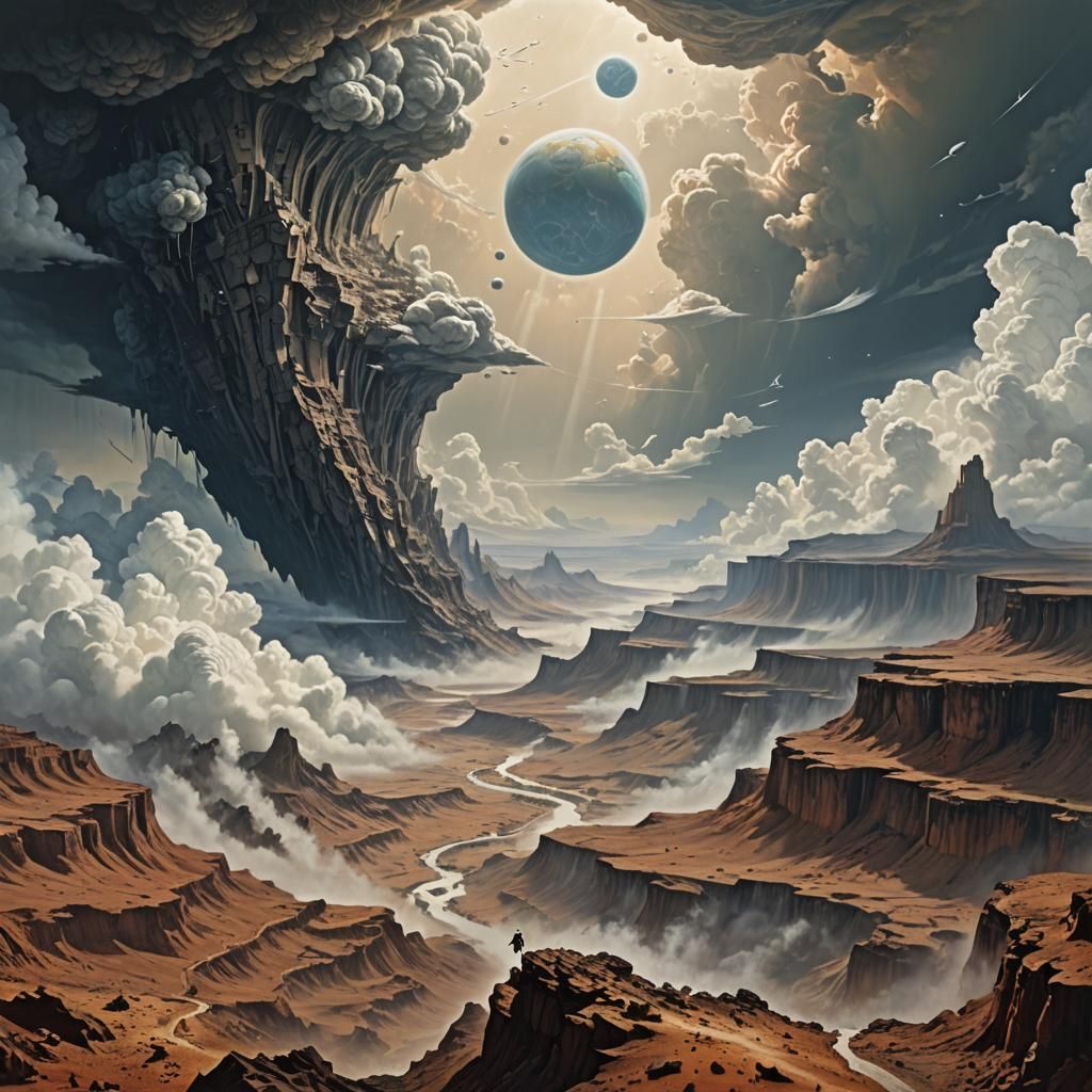 Image based on quote from "Consider Phlebas" by Iain M. Banks. See description. 