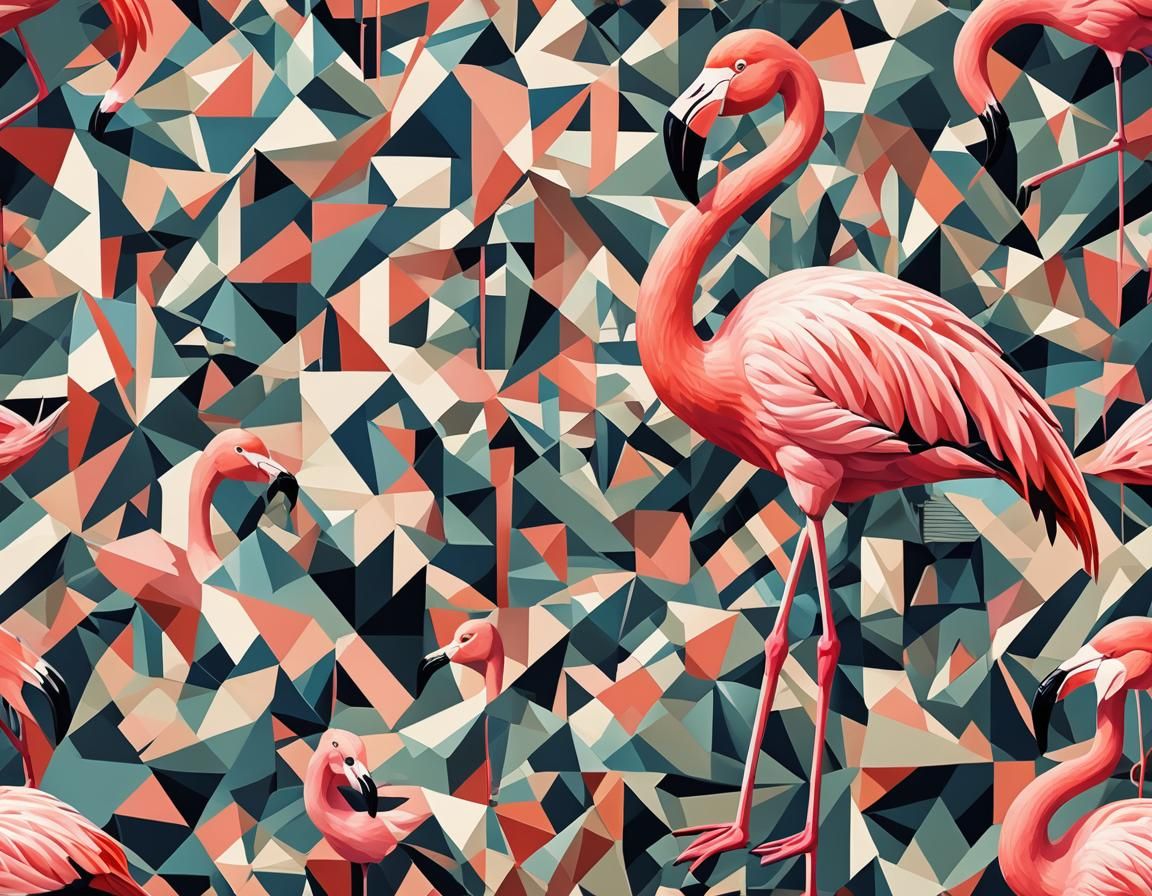 This flamingo is a standout