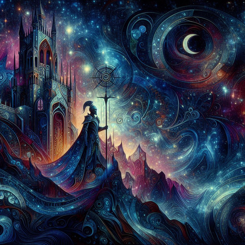 Guard looking out over the deep night