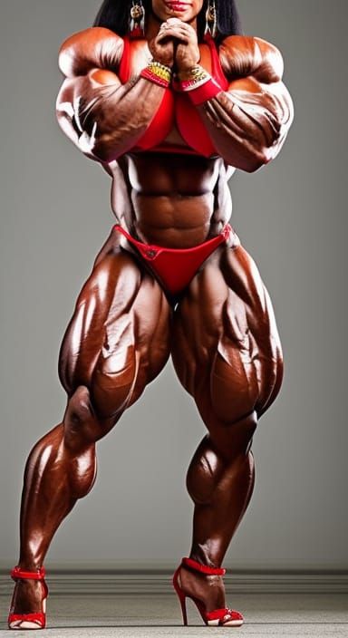 Full body photo of, handsome beautiful face, beastly massive...