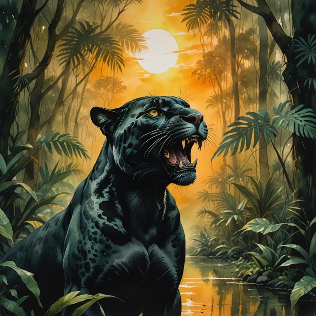 The Shadow Hunter  by @ArtAuvergne