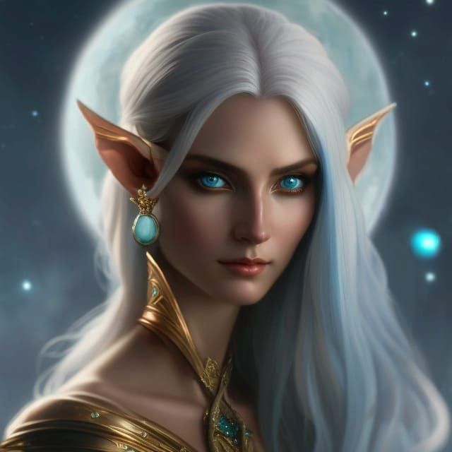 Yvrite Teriani (Princess of the Moon Tribe)  by @Piktor