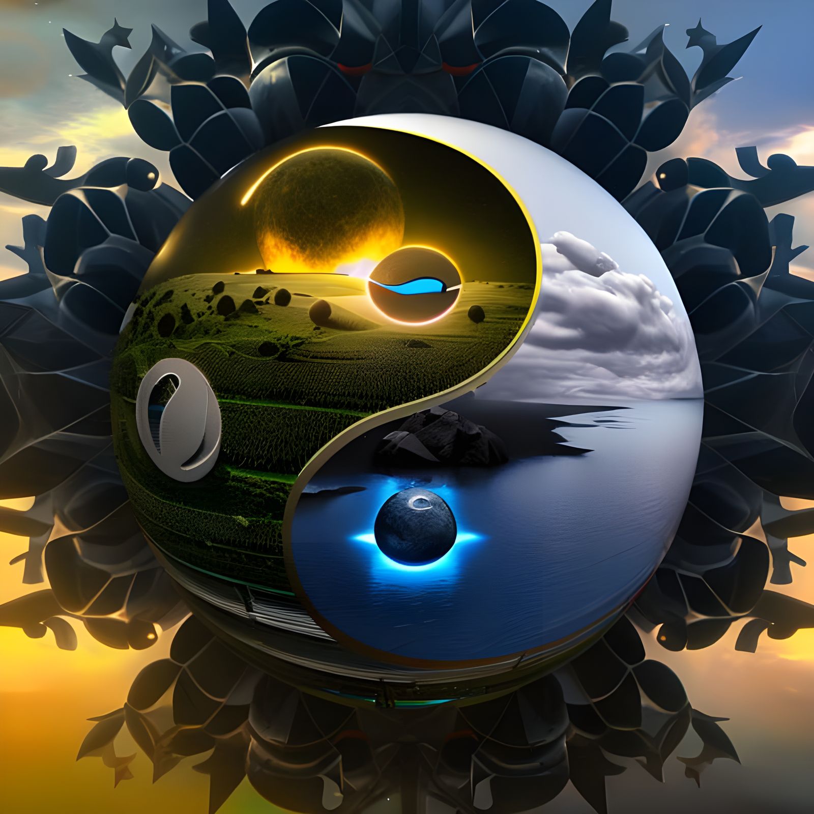 Yin and Yang v2  by @Artiste