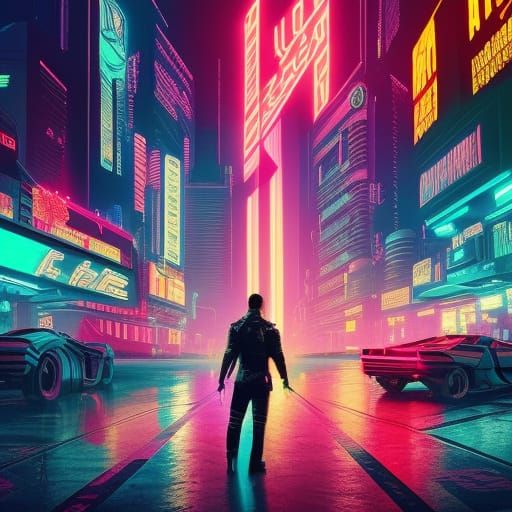 Neon city  by @Wim