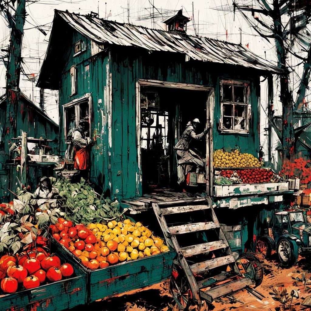 a farmstand  by @Ola Sz