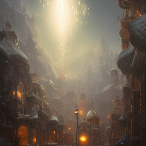 extremely realistic, Elaborate maximalist ethereal bright gl...