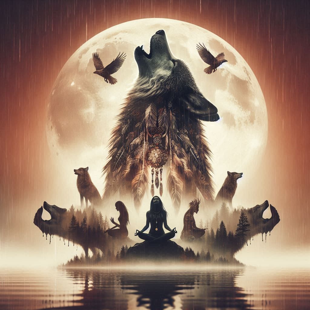 double exposure beautiful fantasy DALL-E 3 portrait landscap...