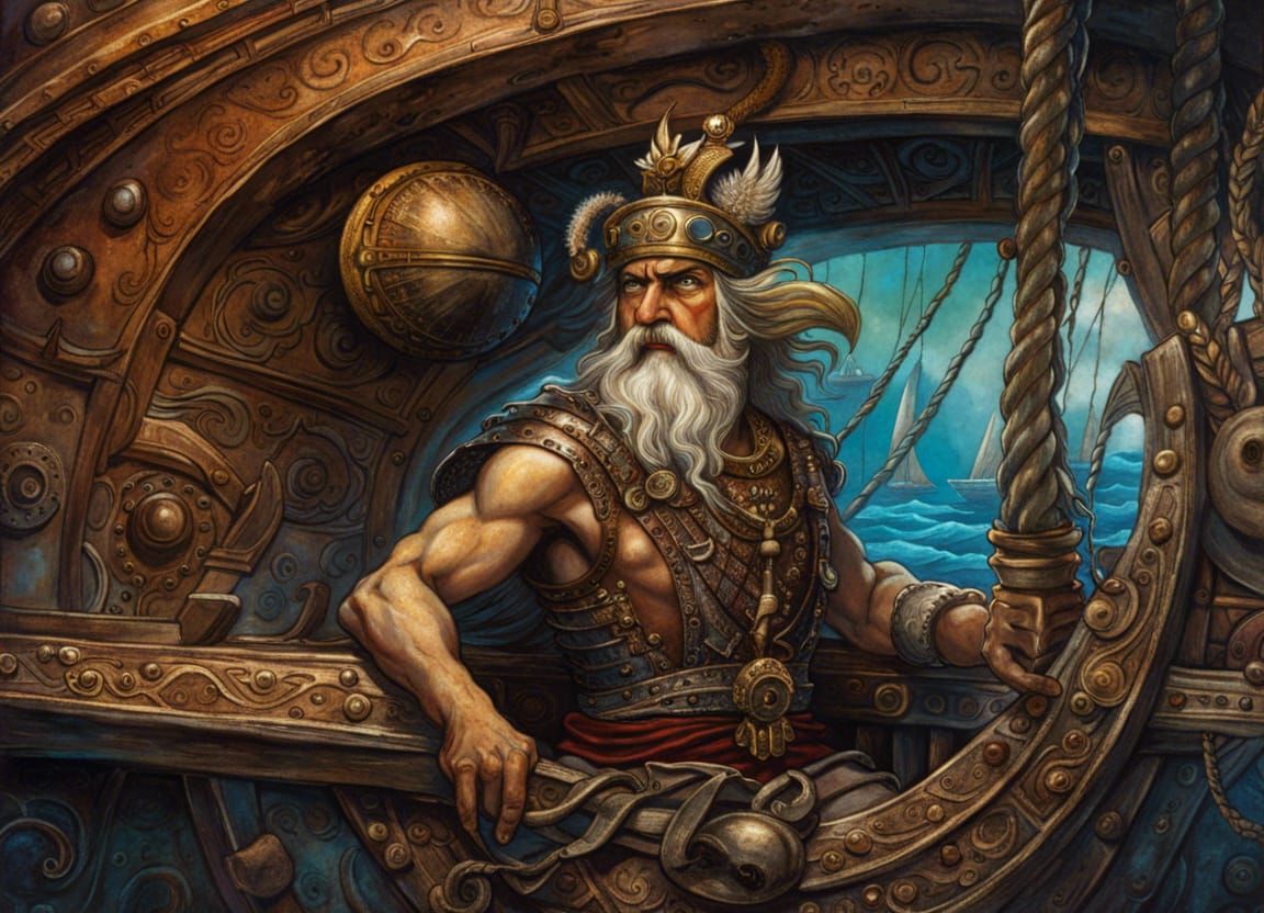 Sailing for Troy AI Generated Artwork NightCafe Creator