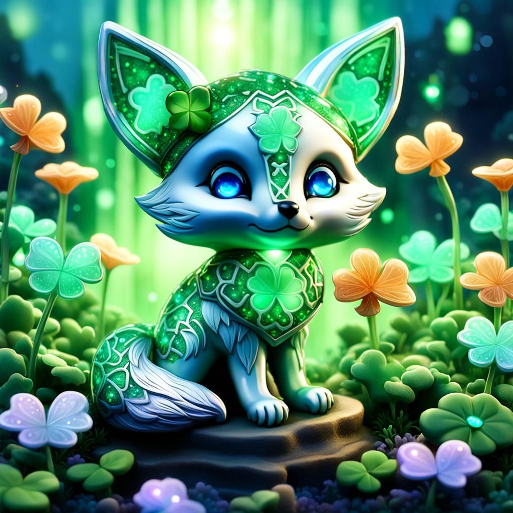 Luchy chibi fox  by @Gothic Rubette