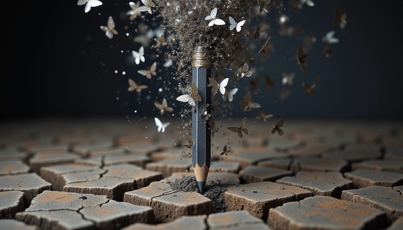 Pencil to Butterfly Swarm 🦋✏️