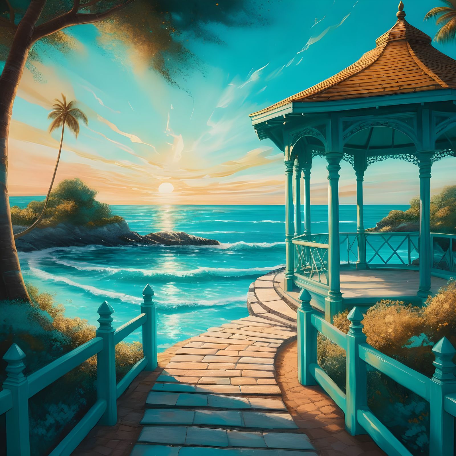 Turquoise Seclusion  by @Crafter5280