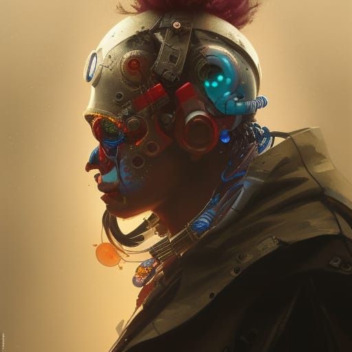 a cyberpunk clown in the apocalypse - AI Generated Artwork - NightCafe ...